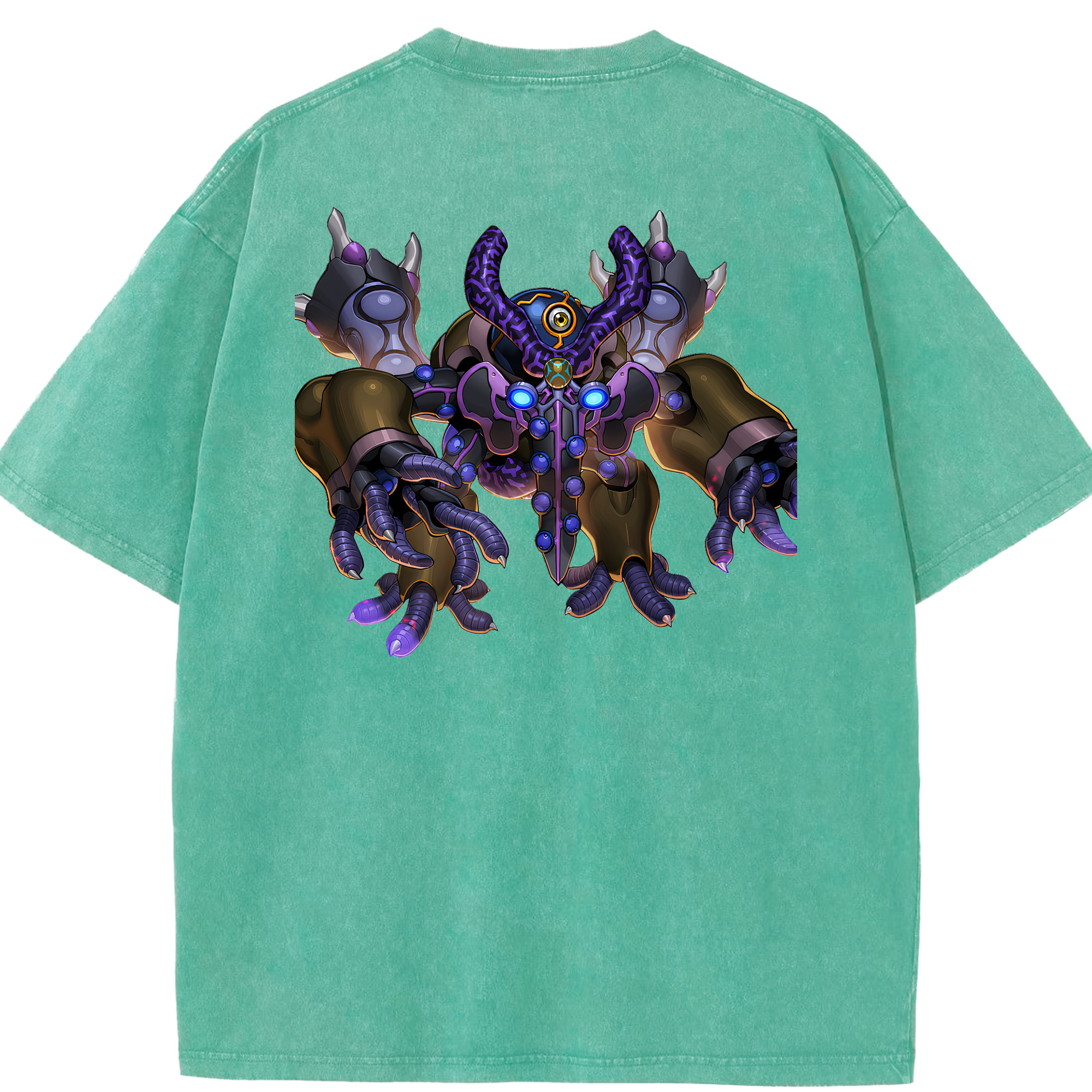 （画像用） 遊☆戯☆王 Yu-Gi-Oh! 綿100% ヴィンテージ風 半袖Tシャツ（背面プリント）